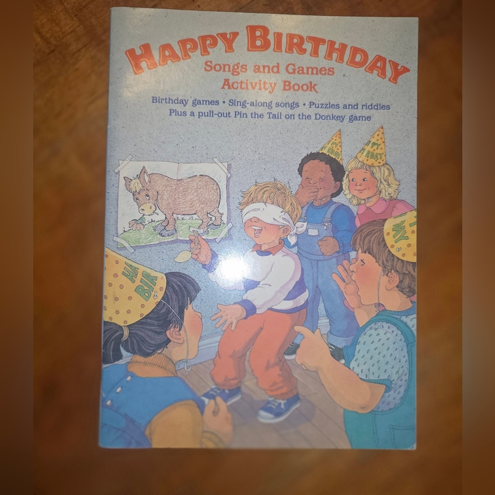 Happy Birthday Songs And Games Activity Book By Stephen Elkins - Party Book